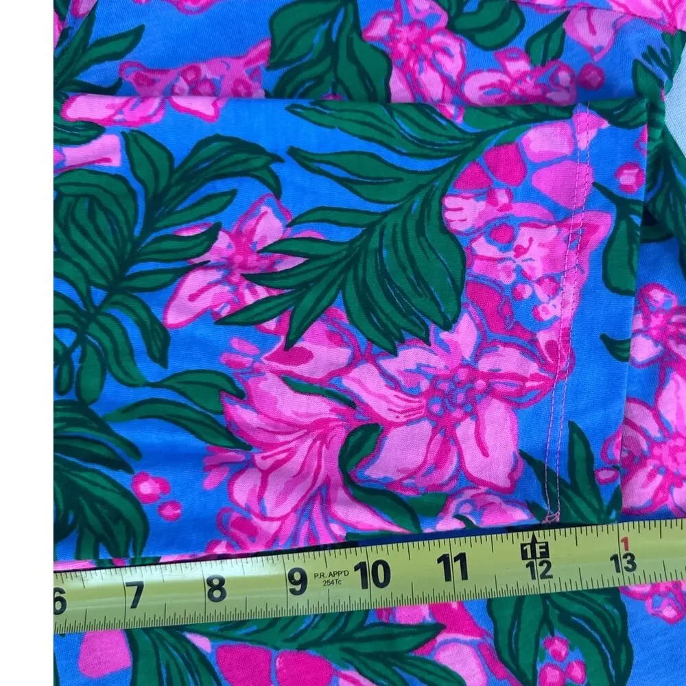 Lilly Pulitzer Women's XL NWT Tessa 3/4 Sleeve V Neck Cerise Pink Safari Sunset - Picture 12 of 13
